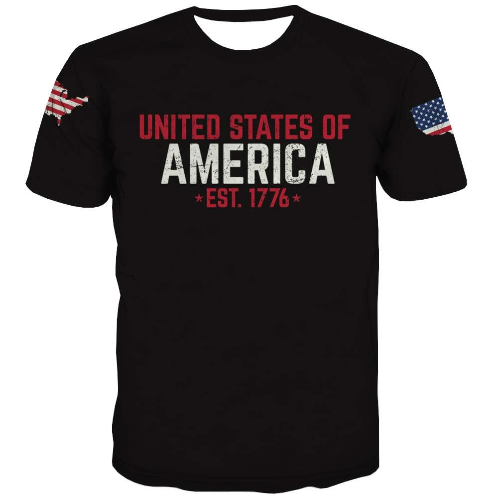 USA Flag T Shirt Men Patriotic